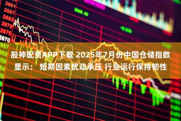 股神配资APP下载 2025年7月份中国仓储指数显示： 短期因素扰动承压 行业运行保持韧性